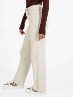 Solada Jeans donna mom fit - panna