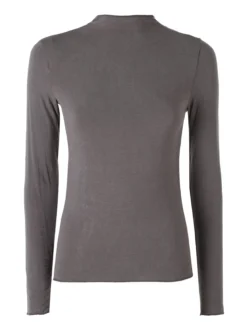 Solada Maglia donna accollata a maniche lunghe - grigio scuro