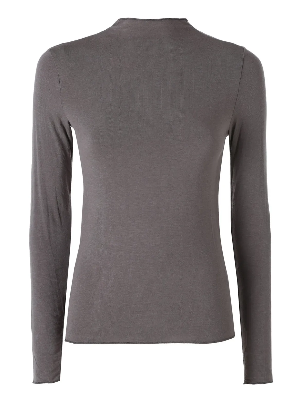 Solada Maglia donna accollata a maniche lunghe - grigio scuro