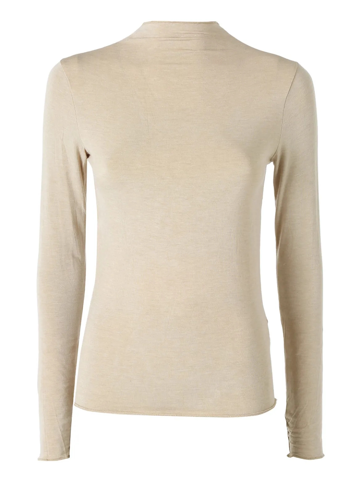 Solada Maglia donna accollata a maniche lunghe - khaki