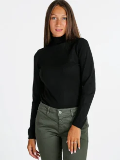 Solada Maglia donna a lupetto - nero