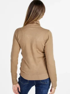 Solada Maglia donna dolcevita - cammello
