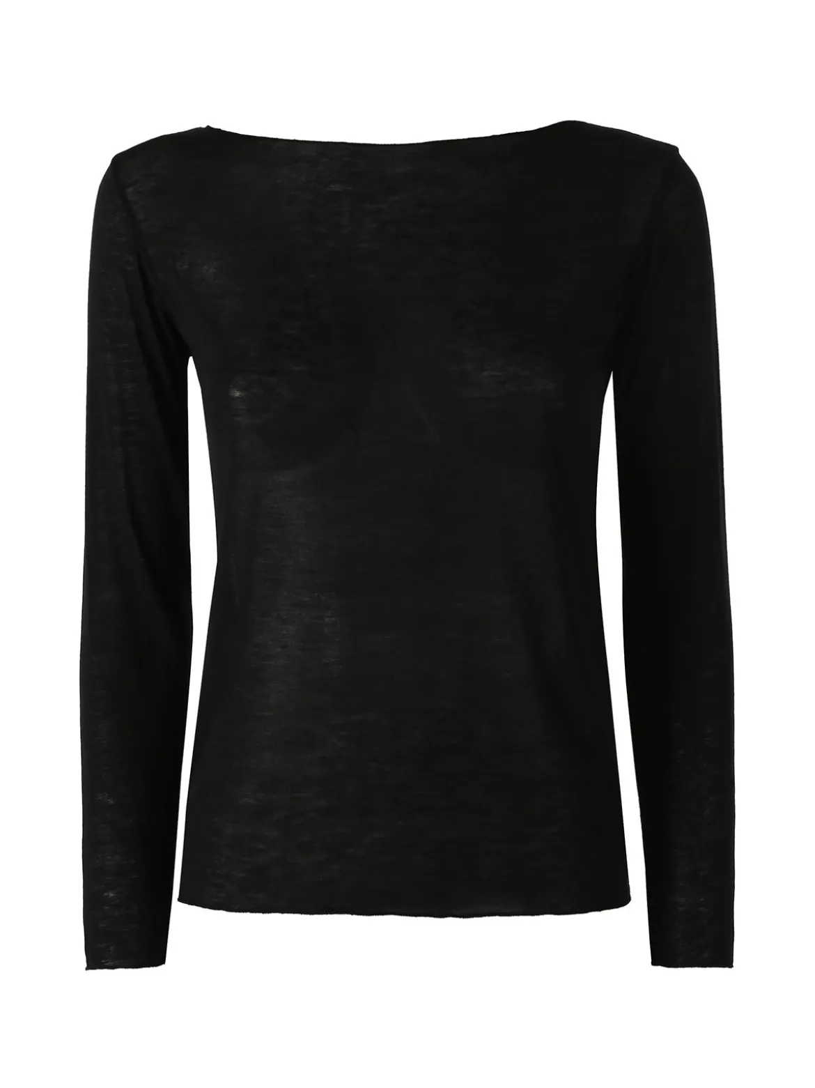 Solada Maglia donna in misto cashmere a maniche lunghe - nero