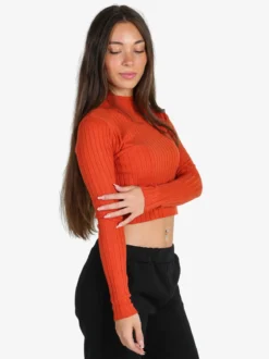Solada Maglia donna lupetto - arancione
