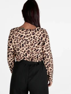 Solada Maglia donna maculata a maniche lunghe
