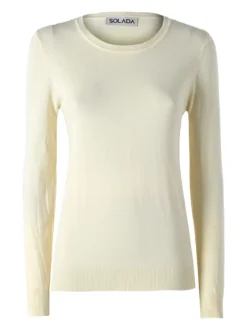 Solada Maglia girocollo da donna - giallo