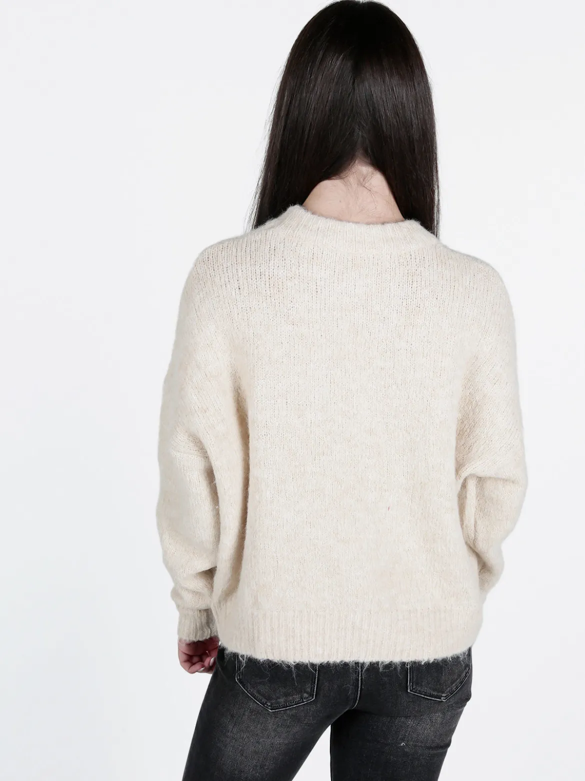 Solada Maglione donna oversize con spalle cadenti
