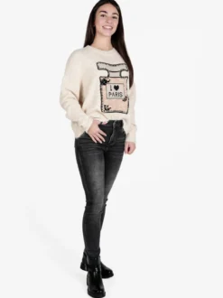 Solada Maglione donna oversize con spalle cadenti