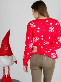 Solada Maglione natalizio da donna "merry christmas"