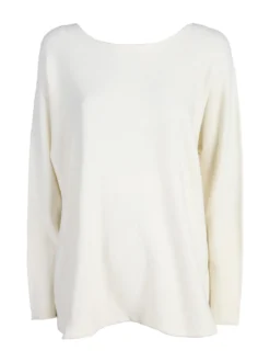 Solada Maxi maglia donna oversize tinta unita - panna