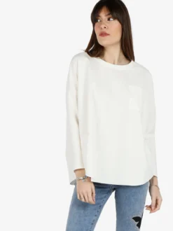 Solada Maxi t-shirt donna oversize con taschino
