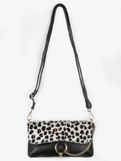 Solada Mini borsetta a tracolla in pelle animalier