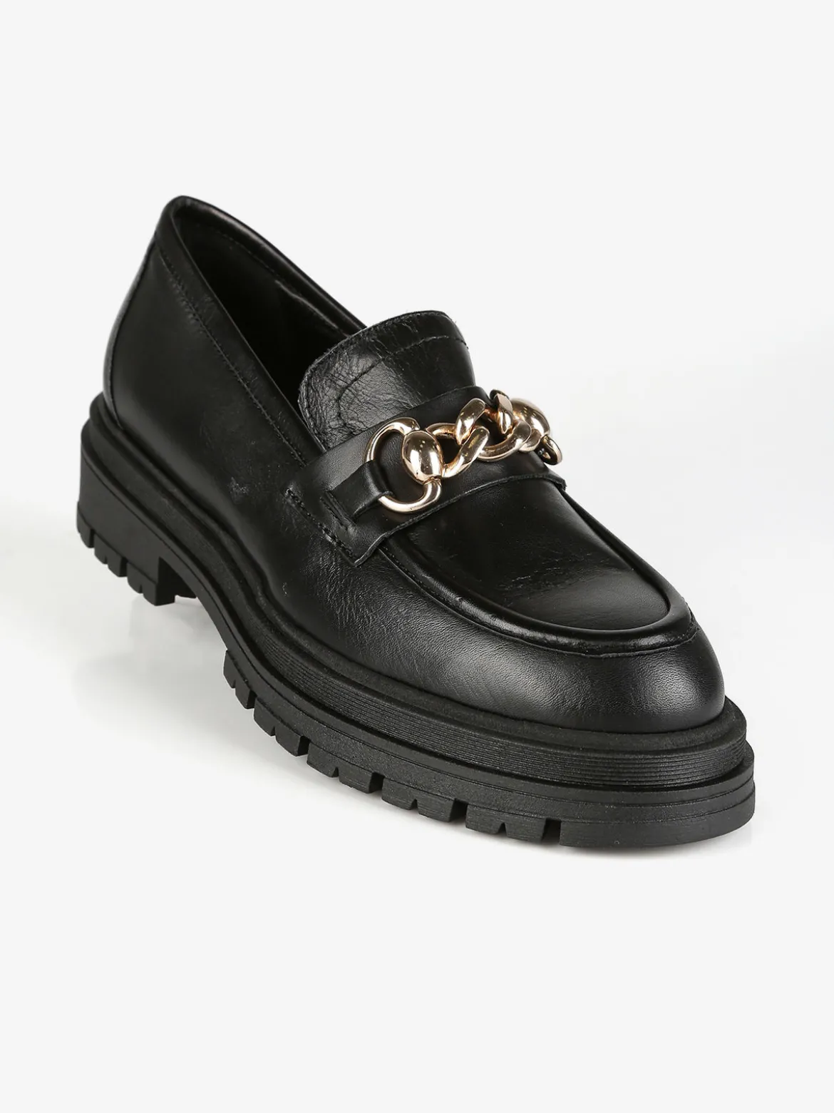 Solada Mocassini in pelle donna con platform