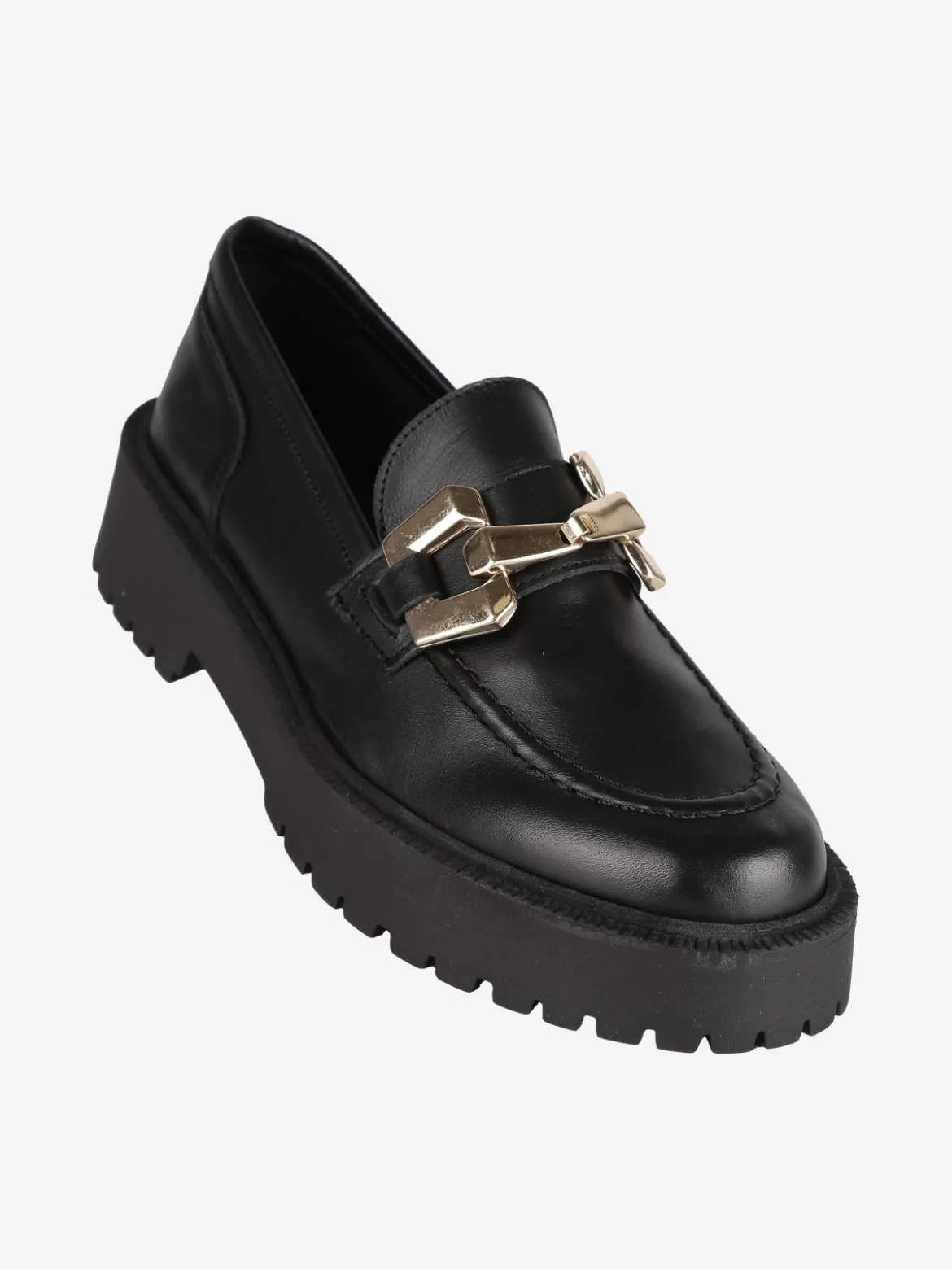 Solada Mocassini in pelle donna con platform
