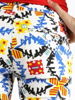 Solada Pantalone a fantasia slim fit