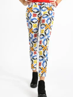 Solada Pantalone a fantasia slim fit