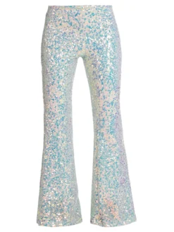 Solada Pantaloni a zampa con pailettes