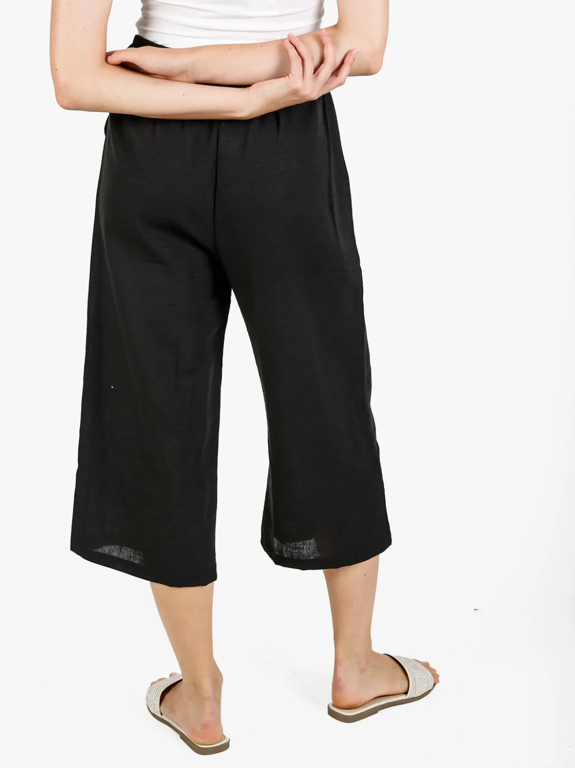 Solada Pantaloni cropped donna in misto cotone