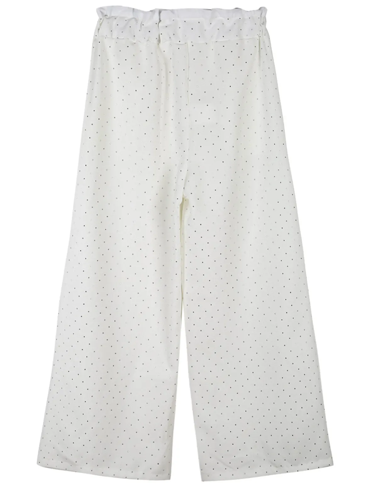 Solada Pantaloni da bambina a gamba larga con strass