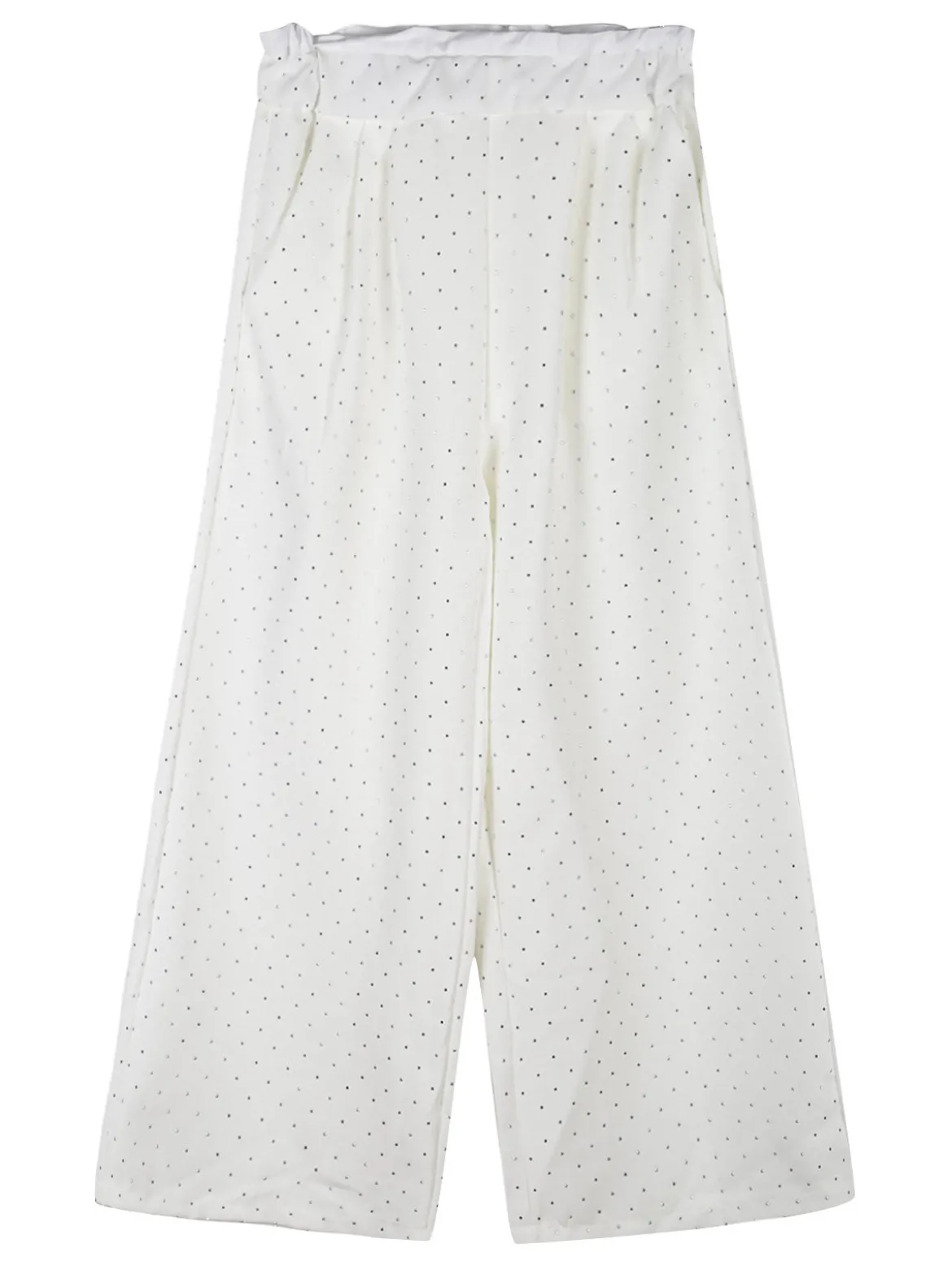 Solada Pantaloni da bambina a gamba larga con strass