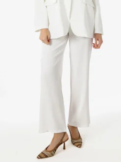 Solada Pantaloni da donna a gamba dritta e larga - bianco