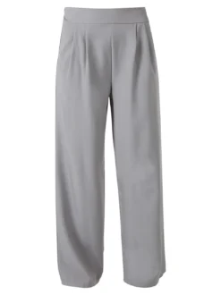 Solada Pantaloni da donna a gamba larga e dritta - grigio
