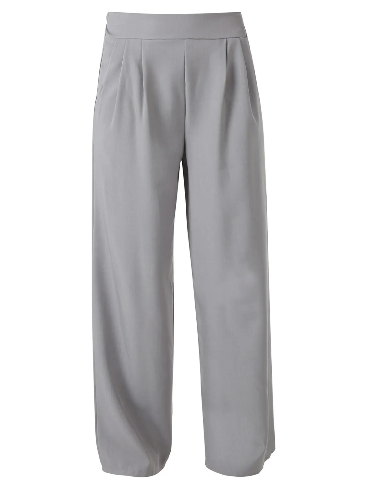 Solada Pantaloni da donna a gamba larga e dritta - grigio