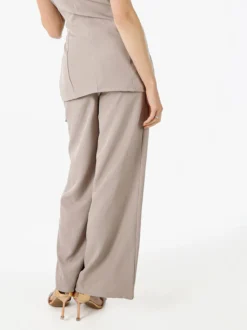 Solada Pantaloni da donna a gamba larga e vita alta - fango