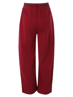 Solada Pantaloni da donna in felpa con elastico in vita - bordeaux