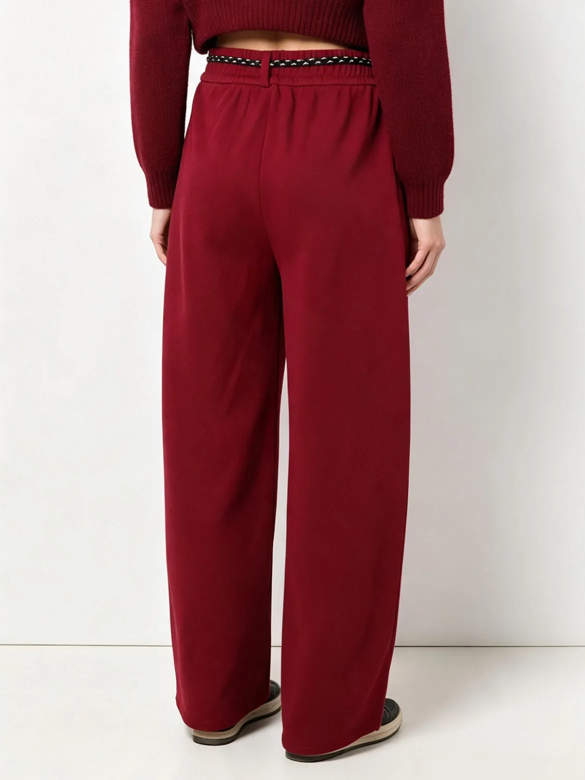 Solada Pantaloni da donna in felpa con elastico in vita - bordeaux