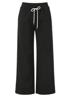 Solada Pantaloni da donna sportivi a gamba larga - nero