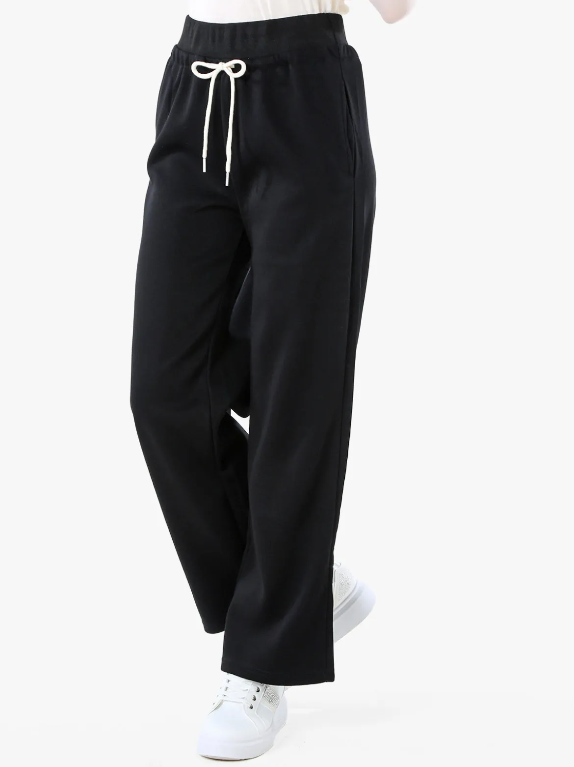 Solada Pantaloni da donna sportivi a gamba larga - nero