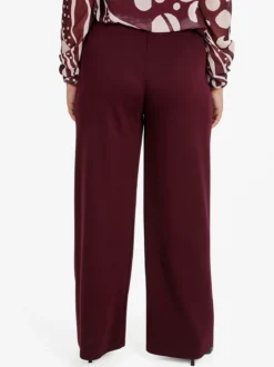 Solada Pantaloni donna a gamba larga - bordeaux
