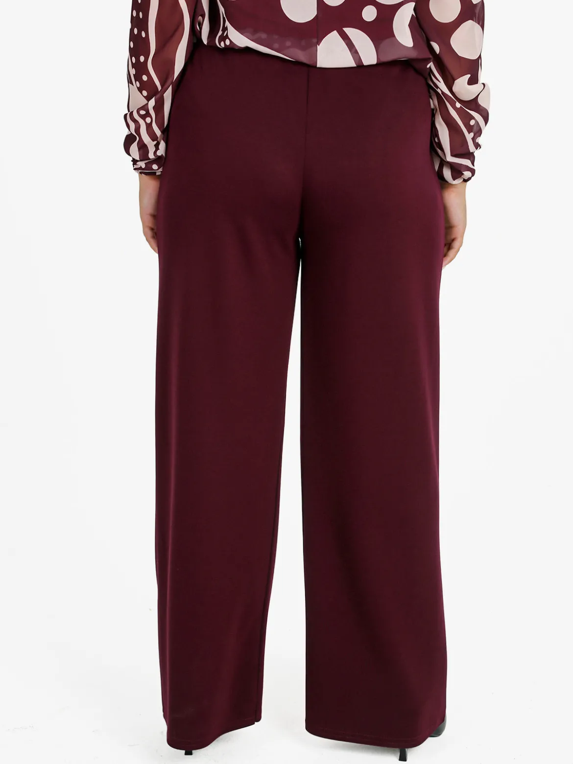 Solada Pantaloni donna a gamba larga - bordeaux