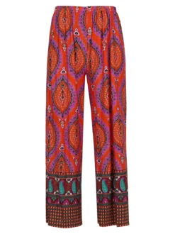 Solada Pantaloni donna a gamba larga con stampe