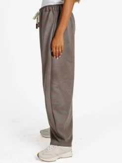 Solada Pantaloni donna a palloncino con coulisse - fango