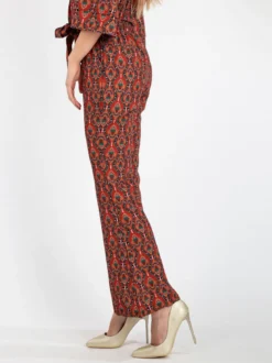 Solada Pantaloni donna a zampa con stampe