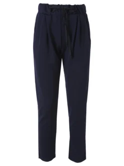 Solada Pantaloni donna con coulisse - blu scuro