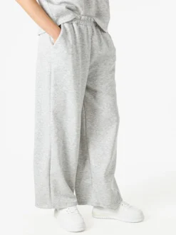 Solada Pantaloni donna in felpa a gamba larga - grigio