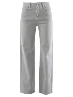 Solada Pantaloni donna jeans a gamba larga - grigio