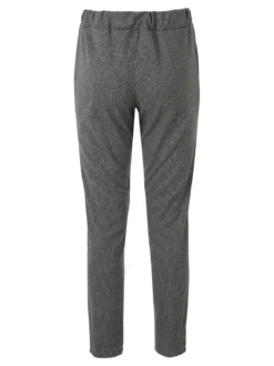 Solada Pantaloni donna jogger effetto flanella - nero