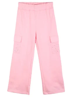 Solada Pantaloni tuta da bambina con tasconi e finale a zampa