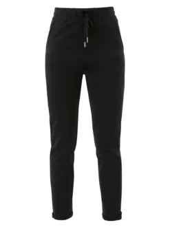 Solada Pantaloni tuta da donna con coulisse - nero