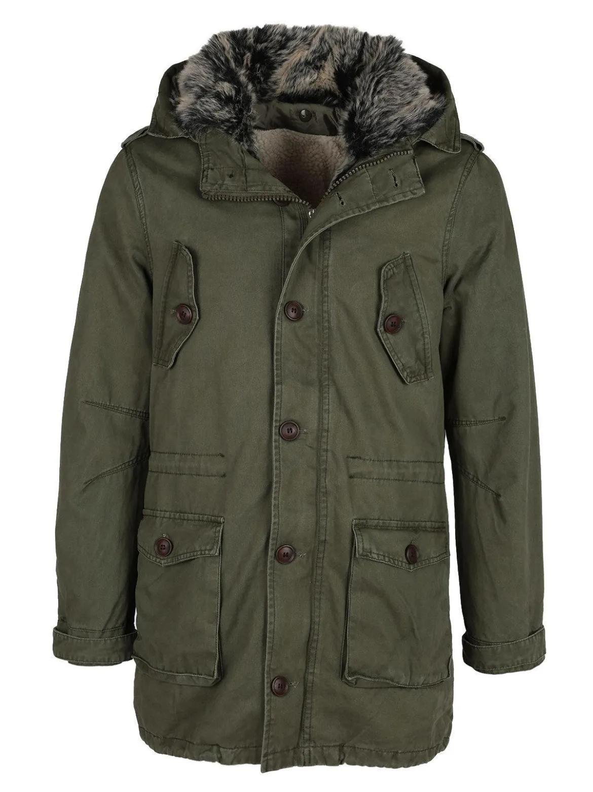 Solada Parka sfoderabile con cappuccio