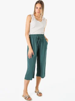 Solada Pinocchietti donna in cotone - verde