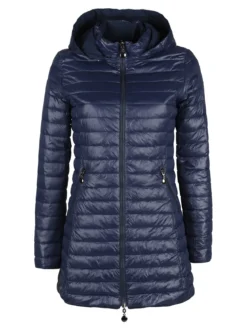 Solada Piumino donna lungo reversibile con cappuccio