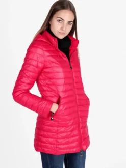 Solada Piumino donna lungo reversibile con cappuccio