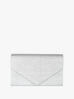 Solada Pochette donna brillantinata - argento