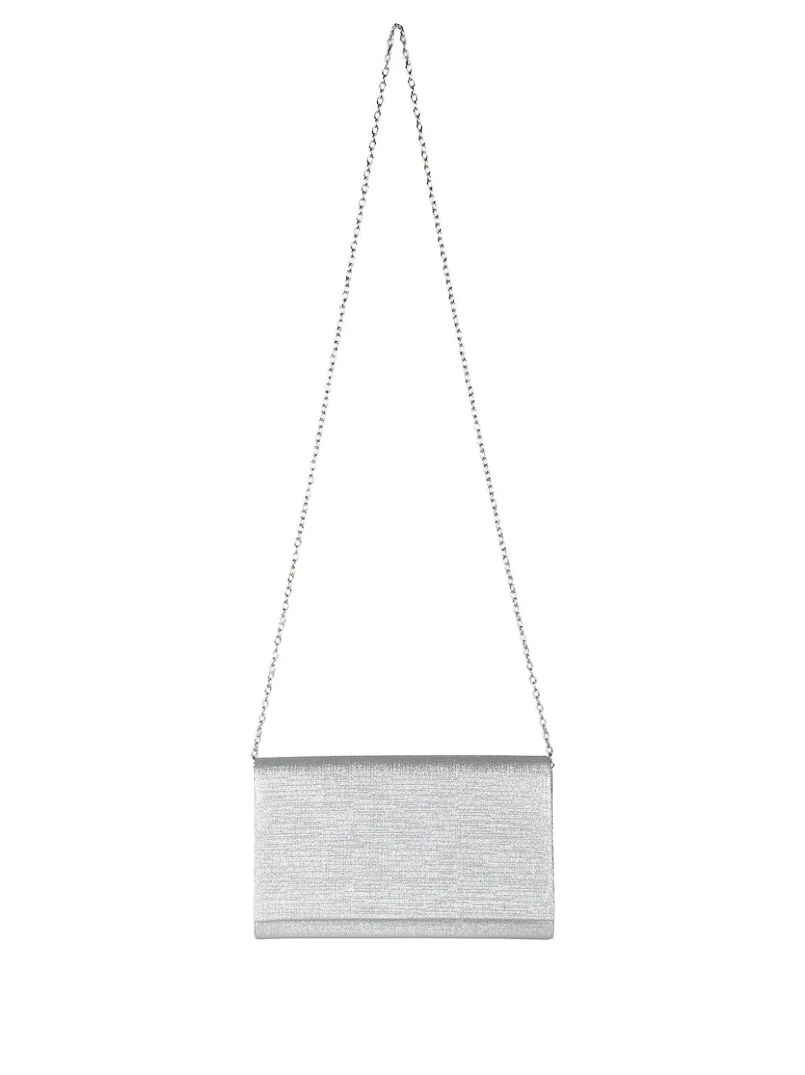 Solada Pochette donna con lurex - argento