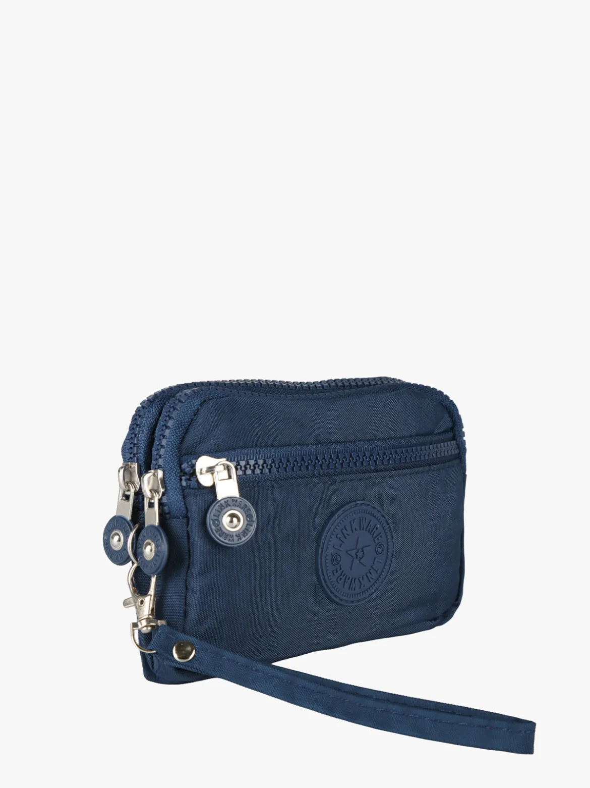 Solada Pochette donna in nylon con polsiera - blu scuro